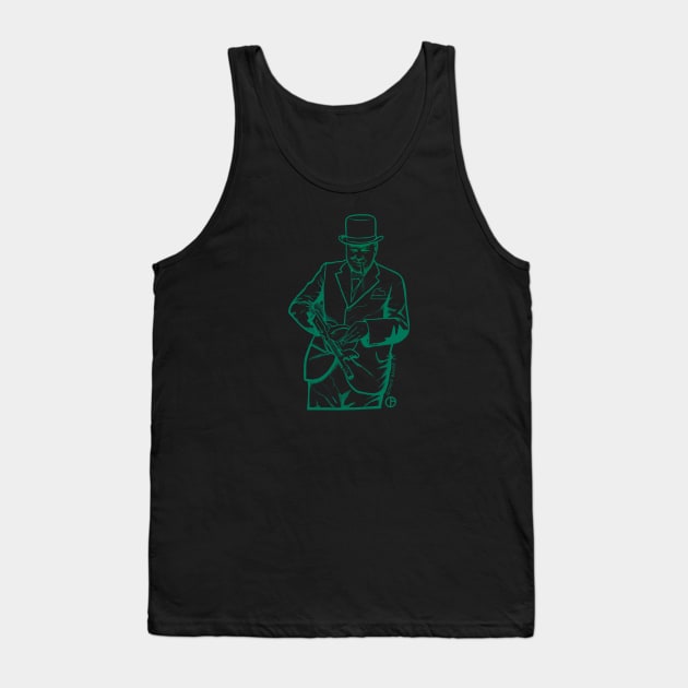 Winston Churchill Tank Top by Art from the Blue Room